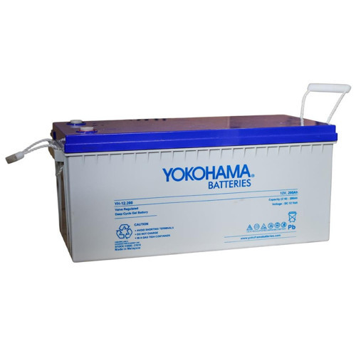 YH-27019 12V 200Ah Tam Bakımsız Deep Cycle Jel Akü 532X240x221mm Yeni Tarihli Taze Akü