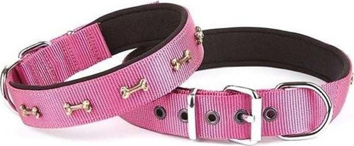 Comfort Dokuma Kemikli Köpek Boyun Tasması Large Mor 3x47-55 Cm
