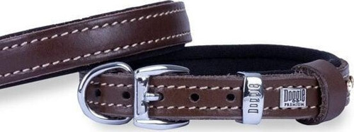 Konfor Deri Köpek Boyun Tasması Medium Kahverengi 1.5x25-30 Cm