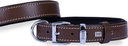 Konfor Deri Köpek Boyun Tasması Medium Kahverengi 3x42-50 Cm