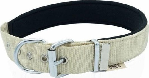 Konfor Dokuma Köpek Boyun Tasması Large Haki 3x47-55 Cm