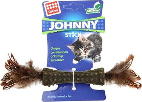 Johnny Stick Doğal Çift Taraflı Tüylü Kedi Oyuncağı