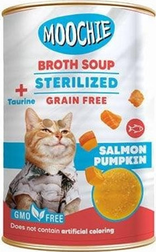 Et Suyu İçerisinde Somon Balıklı ve Balkabaklı Çorba Kısır Kedi Ödülü 135 Ml