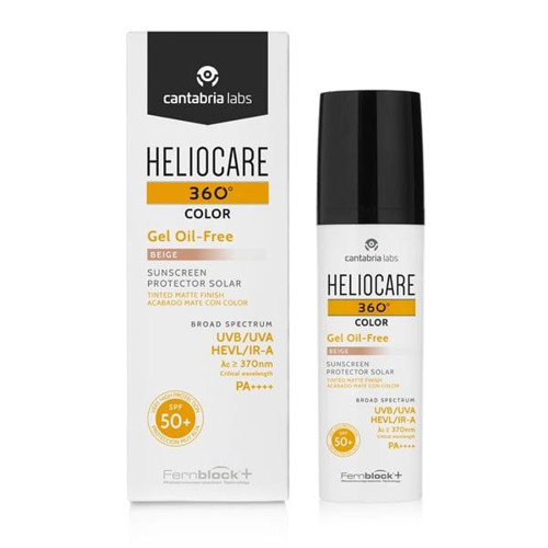 360 Gel Oil Free Renkli Beige Yağsız SPF+50 Jel Güneş Kremi 50 ml