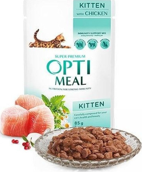 Parça Etli Soslu Tavuklu Konserve Yavru Kedi Maması 85 Gr