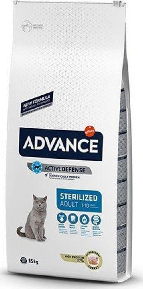 Sterilised Hindili Kısırlaştırılmış Yetişkin Kedi Maması 15 Kg - KONG