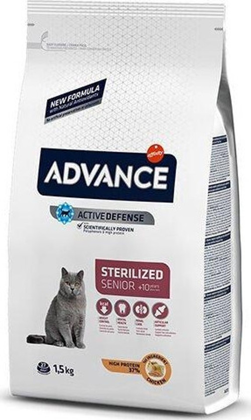 Sterilised Senior +10 Yaş Kısırlaştırılmış Yaşlı Kedi Maması 1.5 Kg - KONG