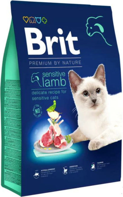 Premium Sensitive Kuzu Etli Yetişkin Kedi Maması 8 Kg