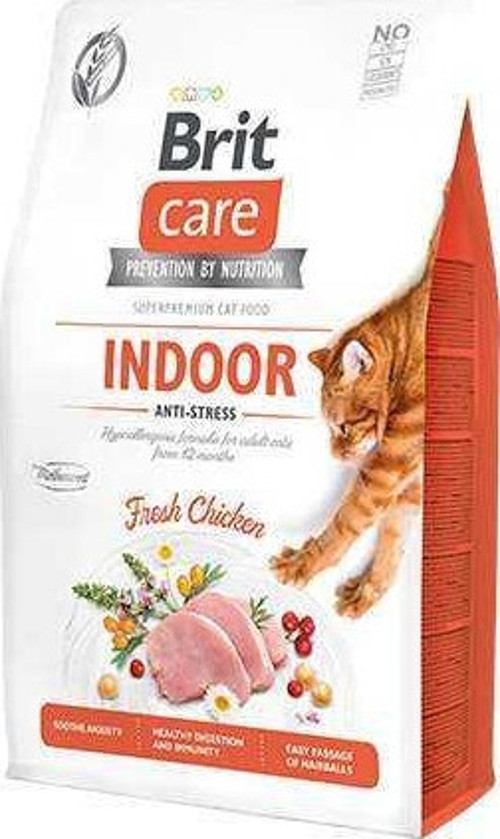 Hipoalerjenik İndoor Anti Stress Tavuklu Rahatlatıcı Bakım Kedi Maması 2 Kg - KONG