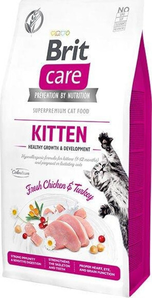 Hipoalerjenik Kitten Tahılsız Tavuk ve Hindili Yavru Kedi Maması 7 Kg