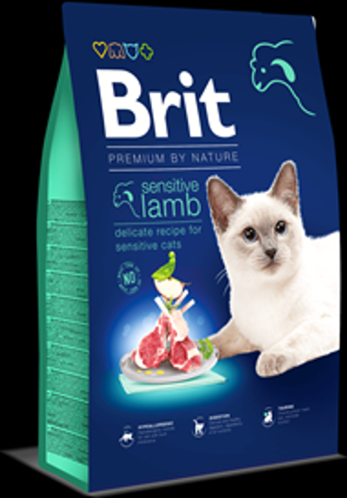 Premium By Natura Hypo- Allergenic Sensitive Kuzu Etli Kedi Maması 8 Kg
