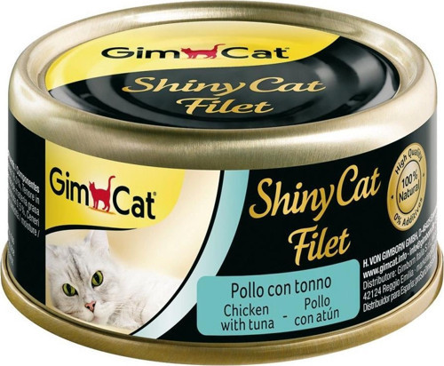 Shinycat Fileto Tuna Balıklı Ve Tavuklu Yetişkin Kedi Konservesi 70 Gr - KONG