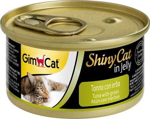 Shinycat Tuna Balıklı Çimenli Yetişkin Kedi Konservesi 70 Gr - KONG