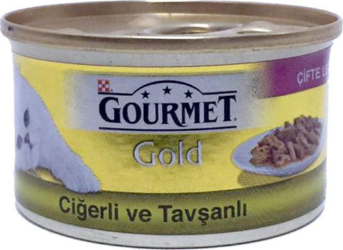 Gold Ciğerli Tavşanlı Kedi Konservesi 85Gr