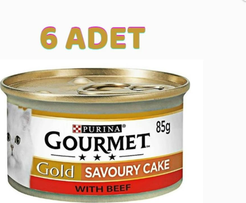 Savoury Cake Sığır Etli Kedi Konservesi 6x85 Gr