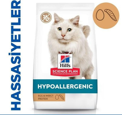 Science Plan Hypoallergenic Yumurtalı ve Böcekli Tahılsız Yetişkin Kedi Maması 1.5 Kg