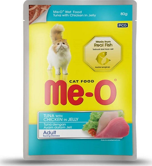 Jöle İçinde Ton Balıklı ve Tavuk Etli Yetişkin Kedi Konservesi 80 Gr