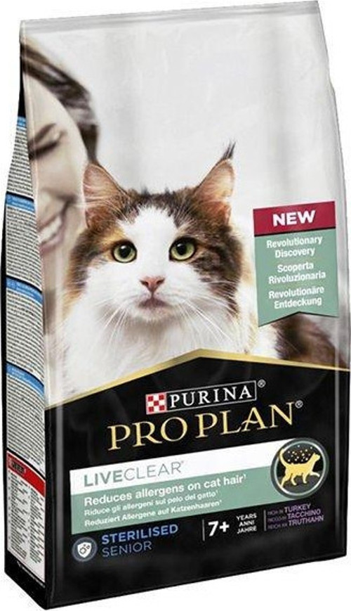 Liveclear Kısırlaştırılmış Yaşlı Kedi Maması Hindili 1,4 Kg - KONG