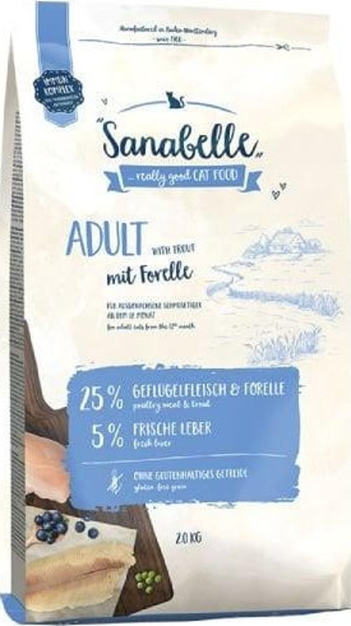 Adult Tahılsız Kümes Hayvanlı ve Alabalıklı Yetişkin Kedi Maması 2 Kg
