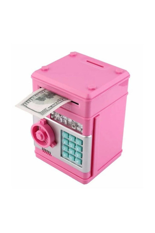 Şifreli Kasa Atm Elektronik Kumbara - Pembe