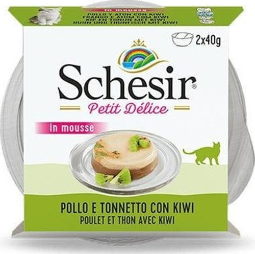 Delice Tuna Balıklı Tavuklu ve Kivili Yetişkin Konserve Kedi Maması 2 Adet 40 Gr