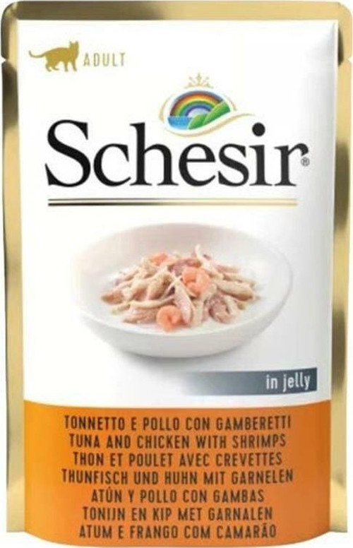 Jelly Ton Balıklı, Tavuklu ve Karidesli Pouch Kedi Konservesi 85 Gr