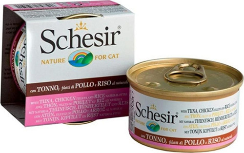 Naturel Brine Doğal Ton, Tavuk ve Pirinçli Kedi Konservesi 85 Gr