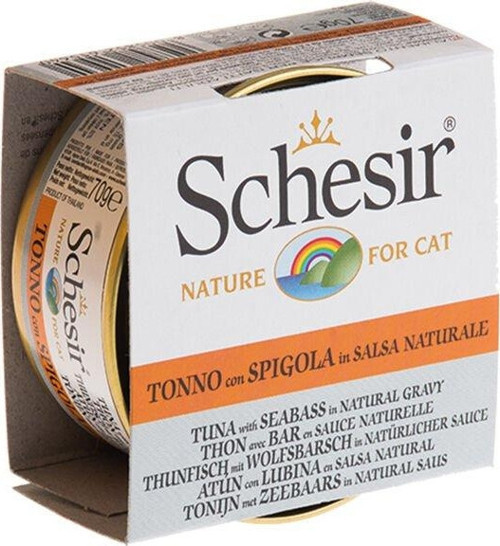 Ton Balık ve Levrekli Naturel Kedi Konservesi 70 Gr