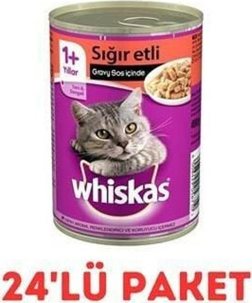 Biftekli Kedi Konservesi 400 Gr 24'Lü Paket
