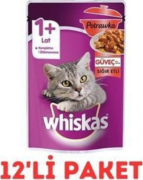 Pouch Pure Delight Jöle İçinde Sığır Etli Yetişkin Kedi Konservesi 85gr 12'Li Paket