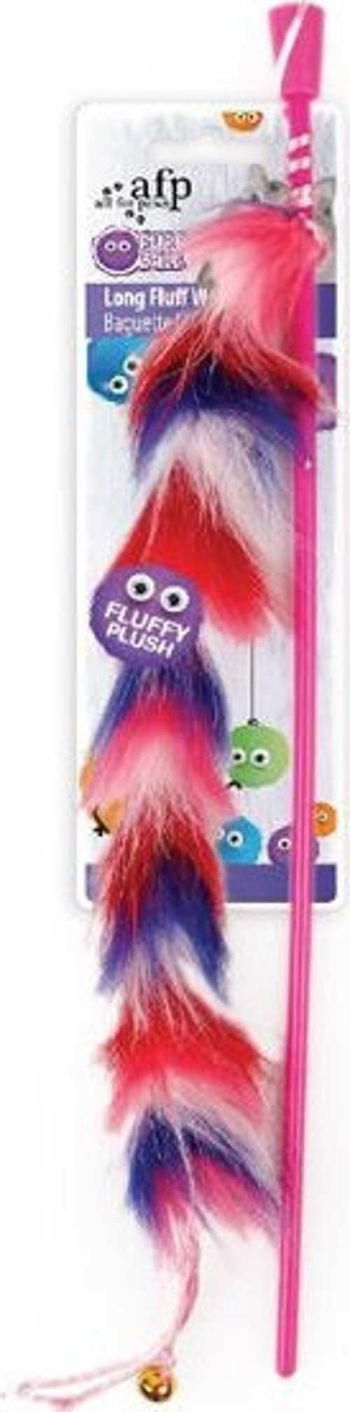 Furry Ball - Tüylü Renkli Tırtıl Olta Kırmızı
