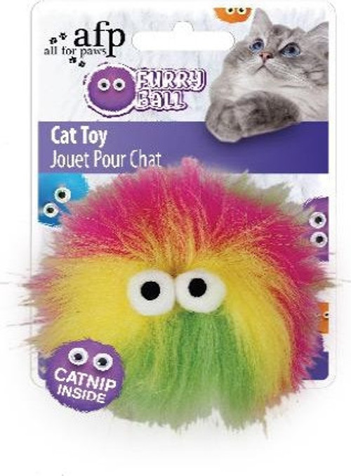 Furry Ball - Tüylü Renkli Top Oyuncak Pembe