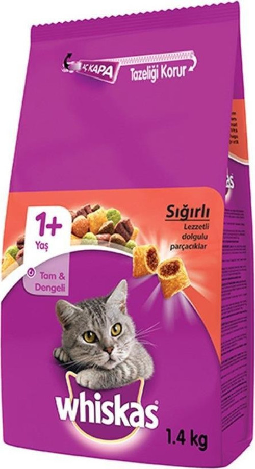 Sığır Etli Yetişkin Kuru Kedi Maması 1,4 Kg