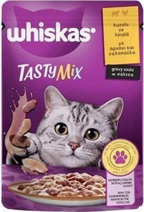 Tasty Mix Kuzulu Ve Hindili Yaş Kedi Maması 85 Gr