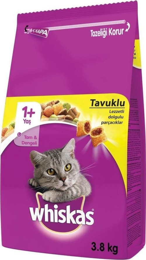 Tavuklu ve Sebzeli Yetişkin Kedi Maması 3.8 Kg