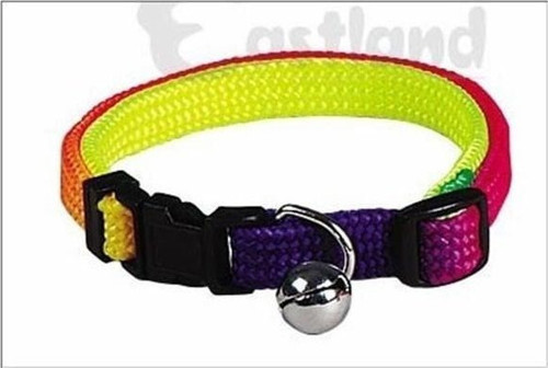 Fosforlu Çıngıraklı Kedi Boyun Tasması 10 Mm 25-36 Cm