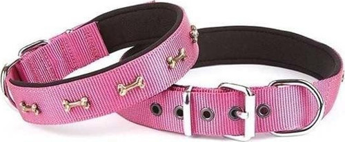 Comfort Dokuma Kemikli Köpek Boyun Tasması Medium Mor 2.5x37-45 Cm