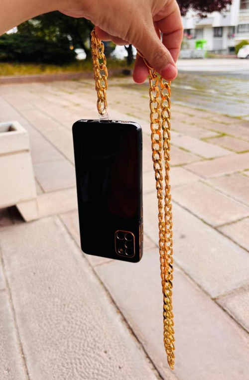 Çanta Aksesuar Light Gold Renk Telefon Boyun Askısı, Telefon Zinciri, Telefon Askısı, Tüm Telefon Kılıfları İçin Uygundu
