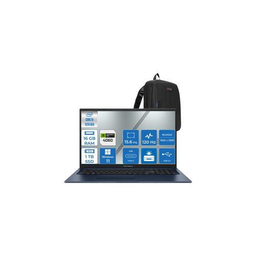 Vivobook 16X Intel I9 13900H 16GB 1TB SSD 8GB RTX4060 16'' IPS WUXGA 120Hz Windows 11 Home Wuxga Dizüstü Bilgisayar K360