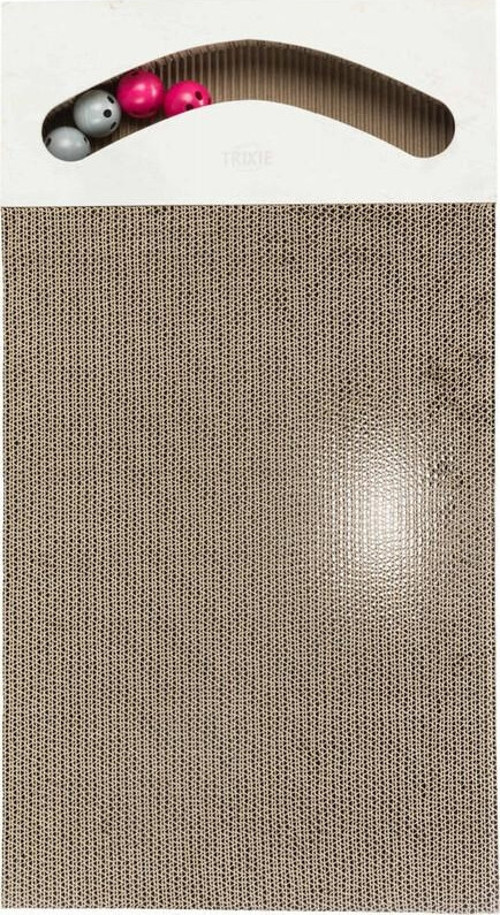 Büyük Kedi Karton Tırmalama Kediotlu Oyun Toplu 64x11x37cm Kum Beji - KONG