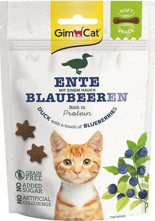 Tahılsız Ördek ve Yabanmersinli Atıştırmalık Kedi Ödül Bisküvisi 60 Gr - KONG