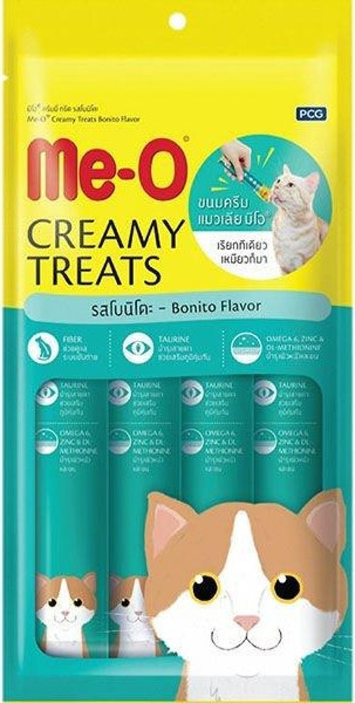 Meo Kremalı Kurutulmuş Ton Balıklı Kedi Sıvı Ödül Maması 4x15 Gr