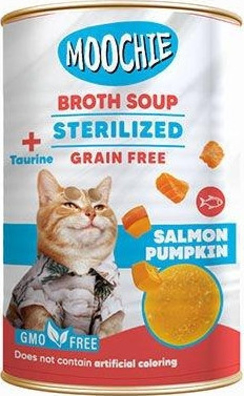 Et Suyu İçerisinde Somon Balıklı ve Balkabaklı Çorba Kısır Kedi Ödülü 135 Ml
