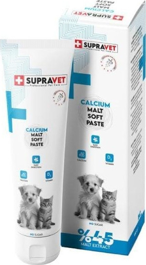 Calcium Kedi ve Köpekler için Kalsiyum Malt Paste 100 Gr