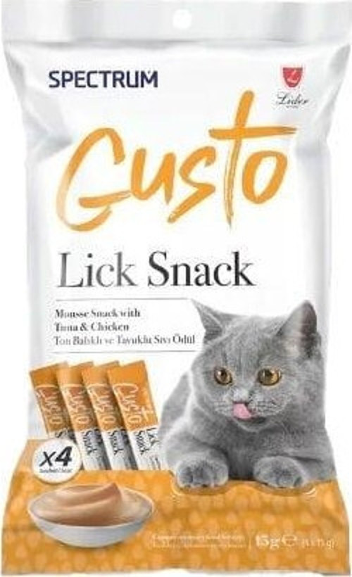 Gusto Ton Balıklı ve Tavuklu Sıvı Kedi Ödül Maması 4x15 Gr
