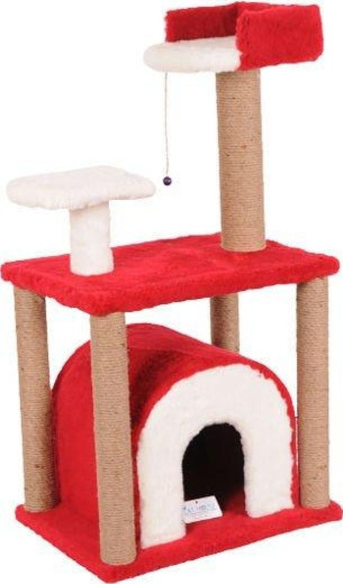 S01 Yuvalı Kedi Tırmalama Kırmızı 105 Cm - KONG