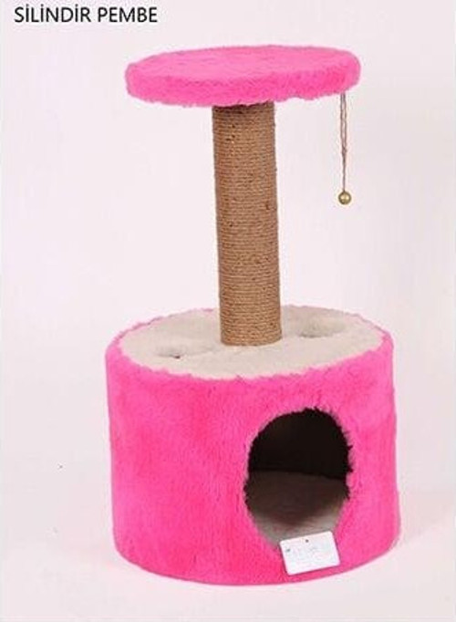 Y02 Silindir Yuvalı Kedi Tırmalama Pembe 72 Cm - KONG