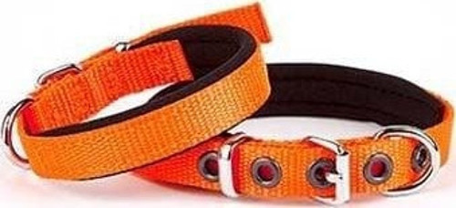 Comfort Dokuma Köpek Boyun Tasması Medium Turuncu 1.5x25-30 Cm