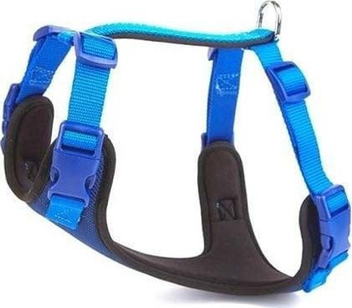 Havalı Dokuma Köpek Göğüs Tasması Large Mavi 2x55-65 Cm