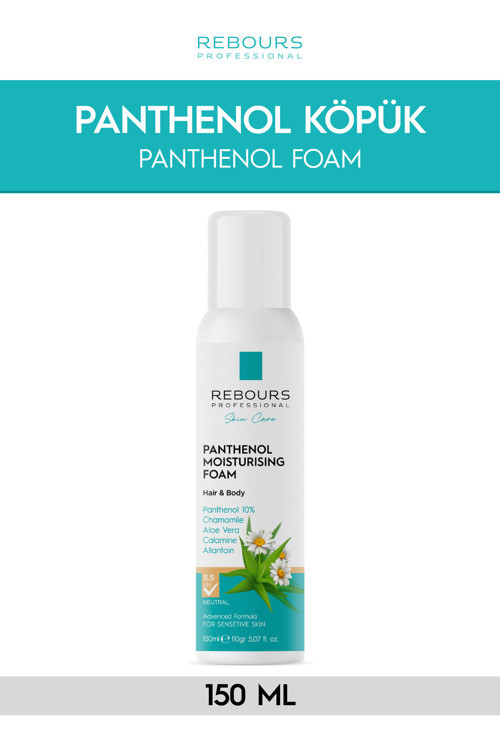 Panthenol Nemlendirici Vücut & Saç Köpük 150 Ml- Aloe Vera Papatya, Calamine Ve Allantoin